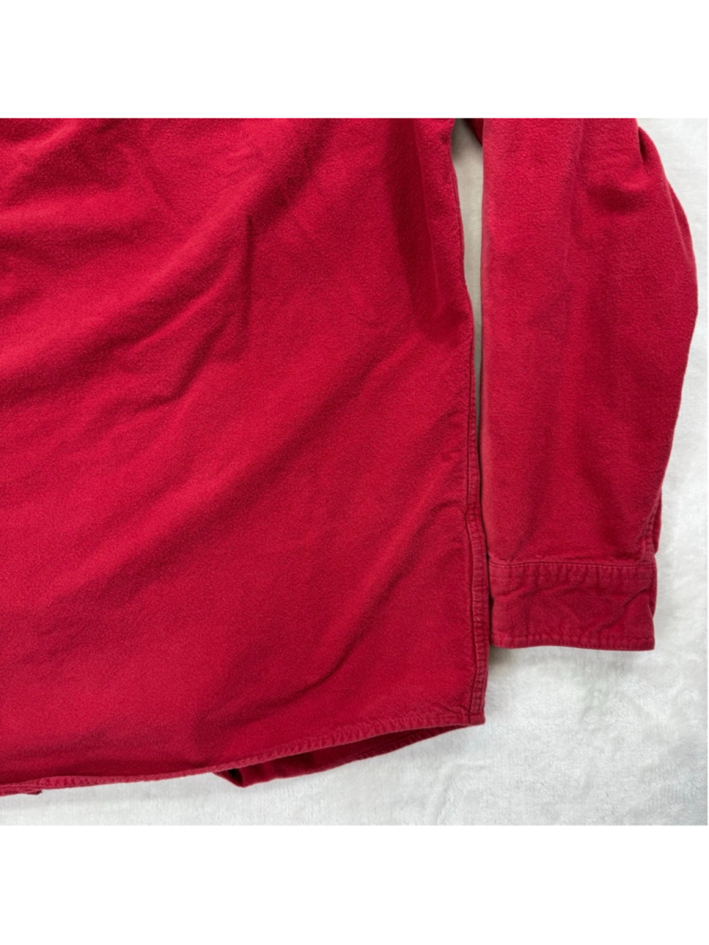 Men's Vintage Eddie Bauer Chamois Heavyweight‎ Casual Button Down Shirt XL Red - Picture 13 of 16